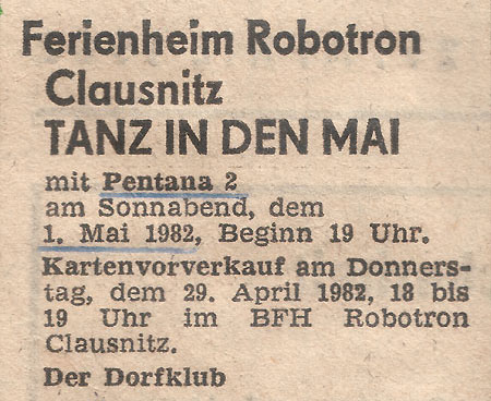 Anzeige in der Freien Presse